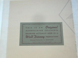 Disneyland Animation Cell Celluloid Drawing Disney WDP Orig Mat Jungle Book 1 3