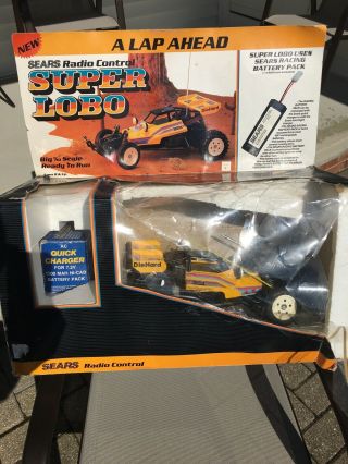 Vintage Sears Nikko 54004 Rc Lobo 1/10 Buggy With Charger And Battery