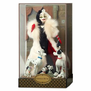Cruella De Vil And Dalmatians Dolls Disney Designer Folktale Limited Edition