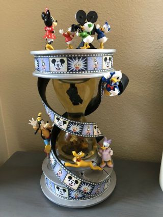 Disney Mickey Mouse And Friends Fab 5 Movie Film Lighted Hourglass Snowglobe
