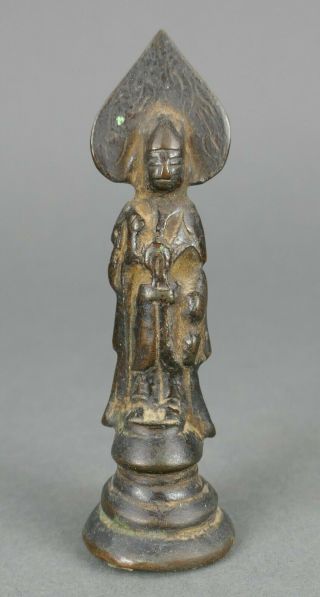 Fine Antique Chinese Northern Wei Dynasty Cast Bronze Small Statue Of Buddha