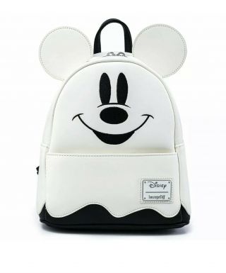 Loungefly Disney Mickey Ghost Minnie Glow In Dark Backpack In Hand Ready 2 Ship