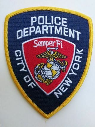 York Police Department Patch / United States Marine Corps / Semper Fi Usmc