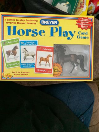 2002breyer Horse Play Card Set / 5 Games / Sm Pinto Half Arabian