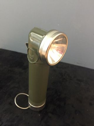 Vtg 1940 - 50’s Official Boy Scouts Of America Metal Flashlight Bmg Minty