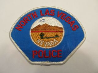 Nevada North Las Vegas Police Patch Old Cheese Cloth Lt Blue