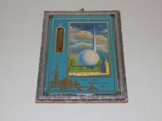 Vintage 1940 York World ' s Fair Thermometer Advertising Piece 3
