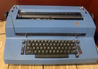 Ibm Selectric Ii Vintage Correcting Electric Typewriter Blue Model