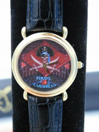 Rare Disney Art Pirates Of The Caribbean 40th Anniversary Watch