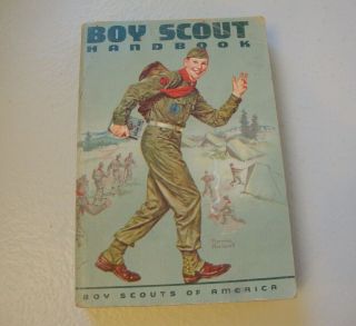 Vintage 1965 Boy Scout Handbook Bsa Norman Rockwell