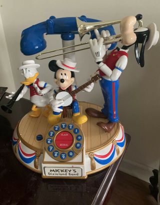 Vintage Disney Mickey Mouse Dixieland Band Telephone Segan Telemania Animated