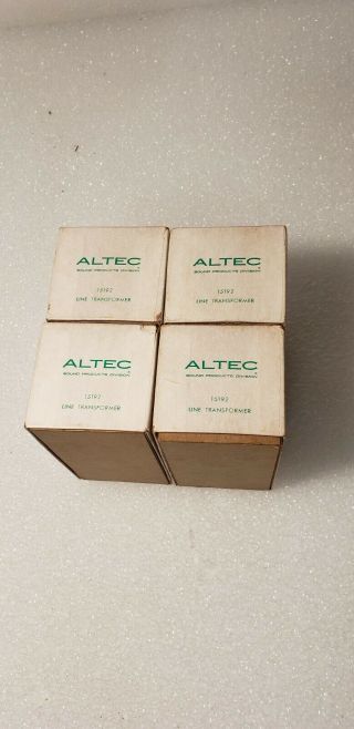 4x Peerless / Altec Lansing Model 15192 Vintage Socket Line Audio Transformer