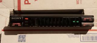 old school vintage Sony XE - 90 MkII Car Stereo Graphic Equalizer 3