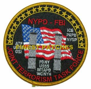 York State City Fbi Police Joint Terrorism Bureau Jttf Patch Nypd Fdny Papd