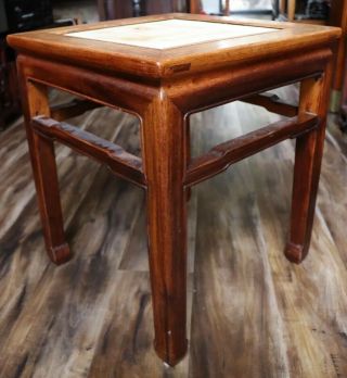 From Ca Old Estate Antique Ming Huanghuali Wood Table Stool Asian China