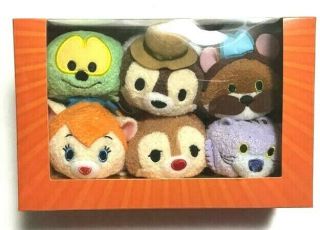 Disney Store Japan Chip And Dale Rescue Rangers Tsum Tsum Box Plush Set6