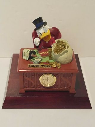Disney Scrooge Mcduck Talking Clock Bank