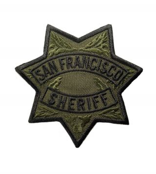 San Francisco Sheriff Department Subdued Swat Patch California Police