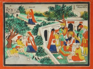 Fine antique 18th / 19th century Indian miniature painting 2