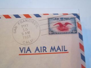 1939 WORLDS FAIR IN SAN FRANCISCO STAMP COVER - NATIONAL AIR MAIL WEEK - OFC - A 2