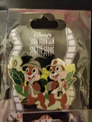 Disney Soda Fountain Dsf Chip And Dale Happy Thanksgiving Le 150 Pin