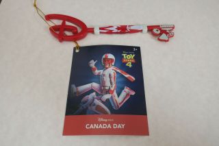 Disney Store Key - Canada Day Toy Story 4 Duke Caboom - With Tag In Hand
