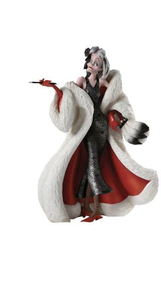 Disney Showcase Cruella De Vil Couture De Force 8 " Figurine - & Retired