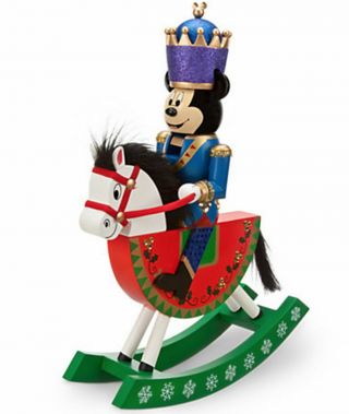 Disney Parks Mickey Mouse Rocking Horse Nutcracker Christmas Decoration
