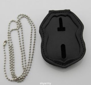 Leather Chain Belt Holder For Ice Hsi Federal Police Badge Holder