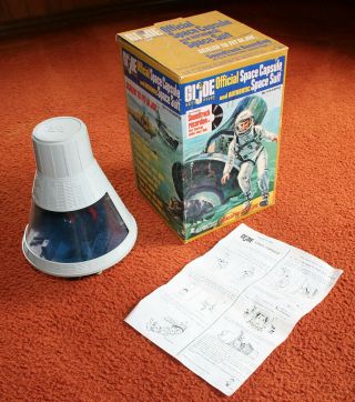 Vintage Gi Joe 1966 Space Capsule With Box