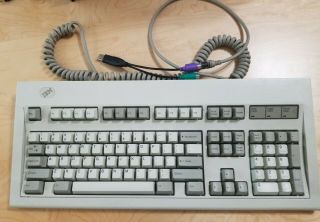 Vintage Ibm Model Keyboard 1391401 W Usb Adapter Cable Date 02 - 26 - 90 Model M