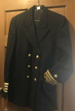 Vintage Us Navy Officers Dress Blues Jacket