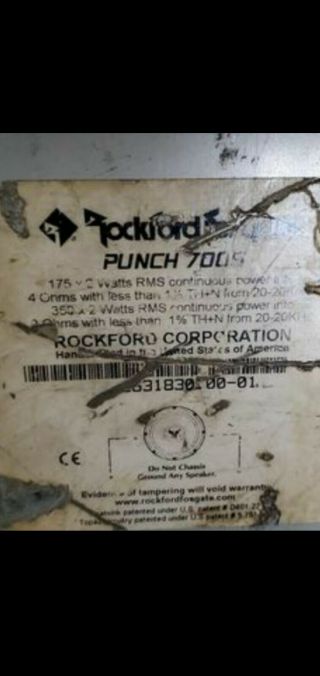 Rockford Fosgate Punch 700s 2 Channel Car Amplifier Old School Vintage