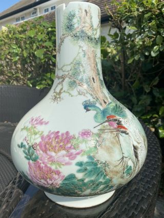 A Large Early 20th Century Chinese Famille Rose Vase
