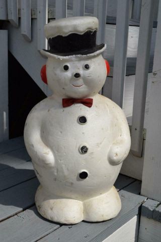 Vintage 23 " Styrofoam Frosty Snowman Store Display Christmas Decoration