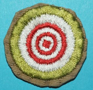 Marksmanship Type D Merit Badge - Fine Twill Sand - Boy Scouts H289