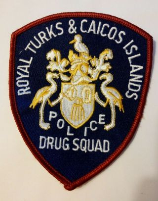 Royal Turks & Caicos Islands Police Patch Drug Squad Combined Post