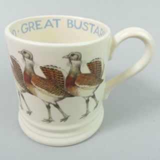 Lovely Emma Bridgewater 1/2 Pint Mug Great Bustard - British Birds