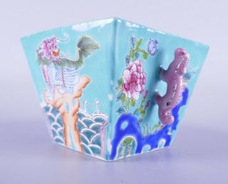 Fine Old Chinese Porcelain Famille Rose Bowl Scholar Work Of Art 2