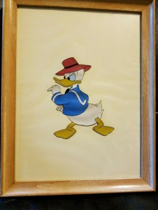 Donald Duck Cel Celluloid Production Hand Painted