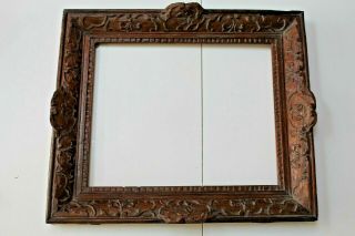 Antique Carved Wood Picture Frame,  Victorian? Vintage