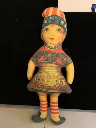 Vintage 4th Of July Primitive Liberty Belle Doll The Toy 1975 Hand Sewn