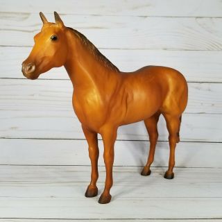 Vintage Breyer Ideal American Quarter Horse Aqha,  Matte Chestnut,  Striped Tail