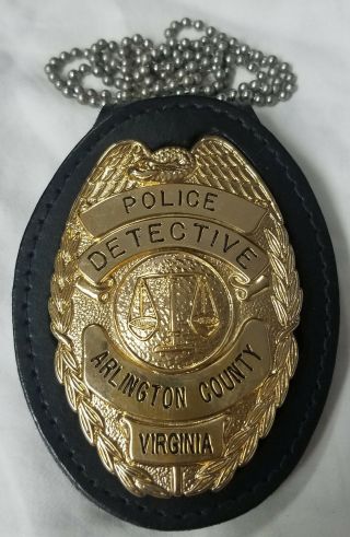 Arlington Police (Virginia) Detective recess Cut - Out Neck Hanger/Belt Clip Combo 2