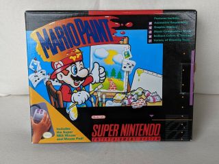 Vtg Mario Paint - Snes 1992 - Box Only - 100
