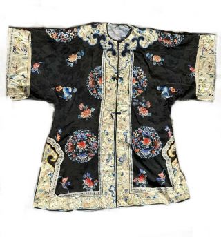 A Large 19th Century Chinese Embroidered Robe