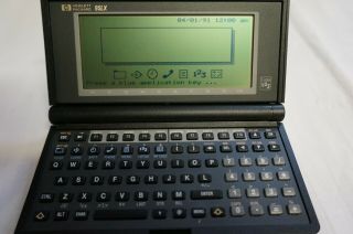 Vintage (1990) Hp 95lx 512k Palmtop Pc Handheld Pda -