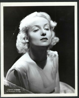 Carole Lombard In Paramount Pictures Portrait Vintage Photo