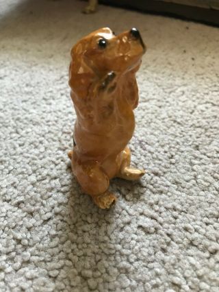 Mortens Studio Cocker Spaniel Dog Figure Begging Vintage Ceramic