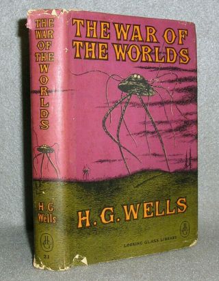 Vintage Science Fiction Book War Of The Worlds Hg Wells Gorey W/dj 1960 Sci - Fi